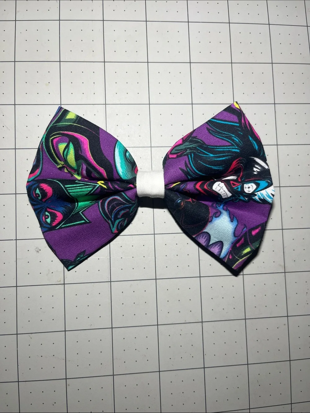 Purple Graphic Kids Hair Bow